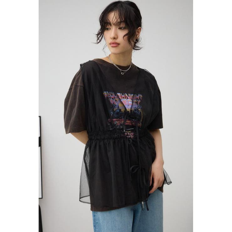 チュールギャザージレトップス | AZUL BY MOUSSY | 詳細画像13 