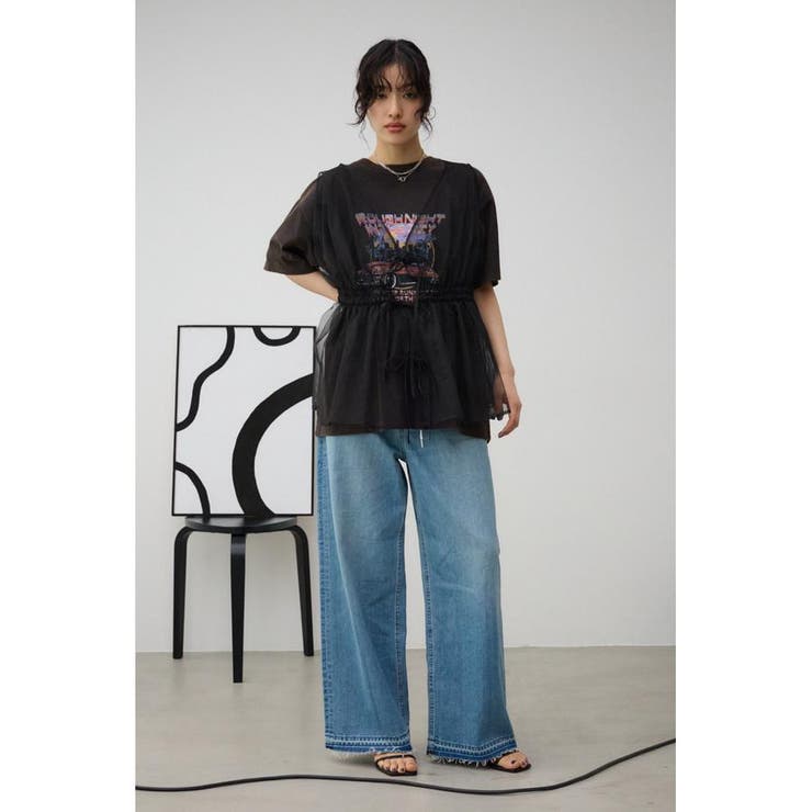 チュールギャザージレトップス | AZUL BY MOUSSY | 詳細画像14 