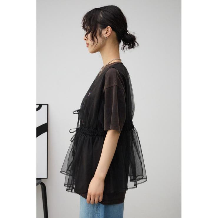 チュールギャザージレトップス | AZUL BY MOUSSY | 詳細画像16 