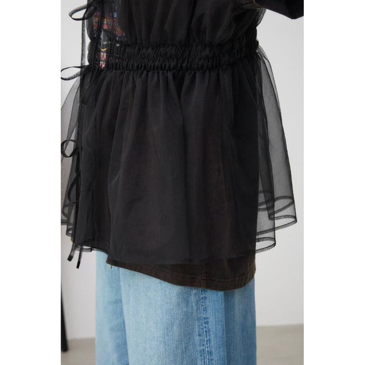 チュールギャザージレトップス | AZUL BY MOUSSY | 詳細画像20 