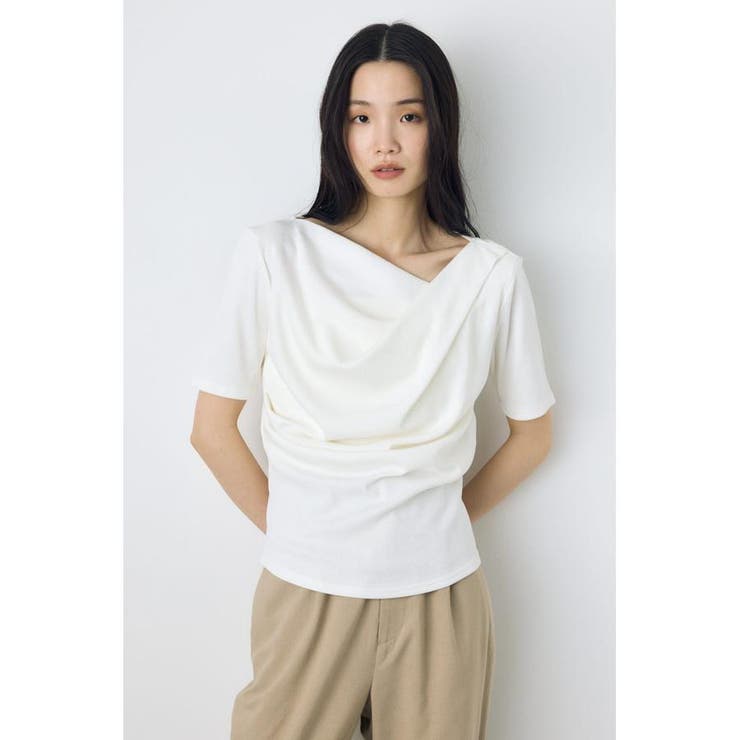 ドレープ5分袖トップス | AZUL BY MOUSSY | 詳細画像2 