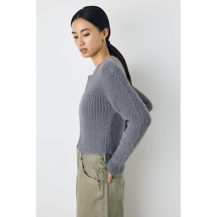 ダブルジップシャギーニットカーディガン | AZUL BY MOUSSY | 詳細画像40 