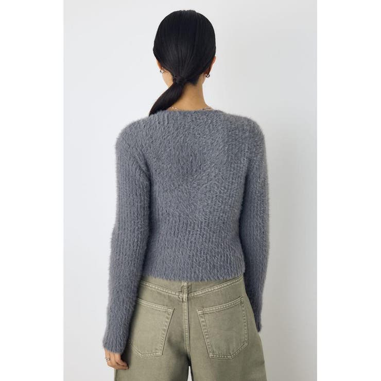 ダブルジップシャギーニットカーディガン | AZUL BY MOUSSY | 詳細画像41 