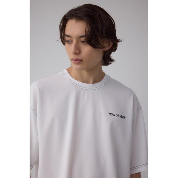 オープンステッチロゴTシャツ[品番：AZLW0023368]｜AZUL BY