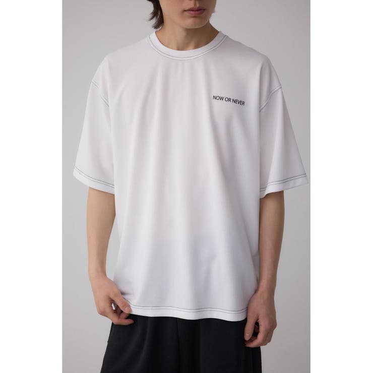 WHT | オープンステッチロゴTシャツ | AZUL BY MOUSSY