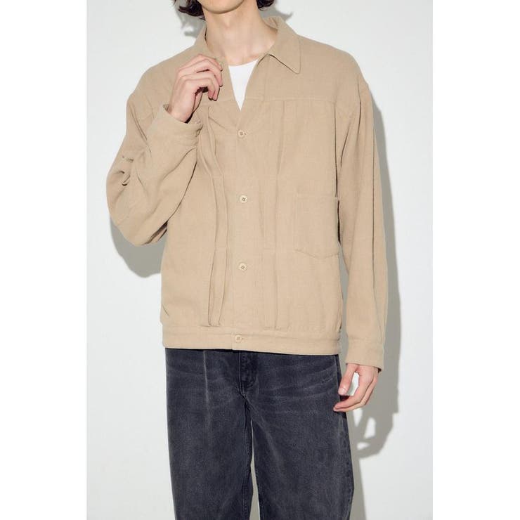 BEG | コットンリネン1stブルゾン | AZUL BY MOUSSY