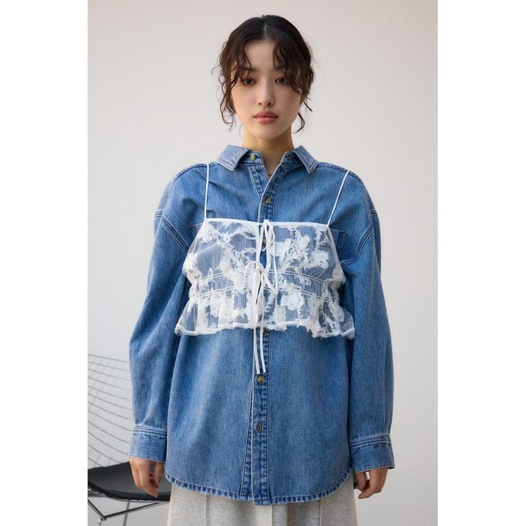 シアーレースビスチェ | AZUL BY MOUSSY | 詳細画像4 