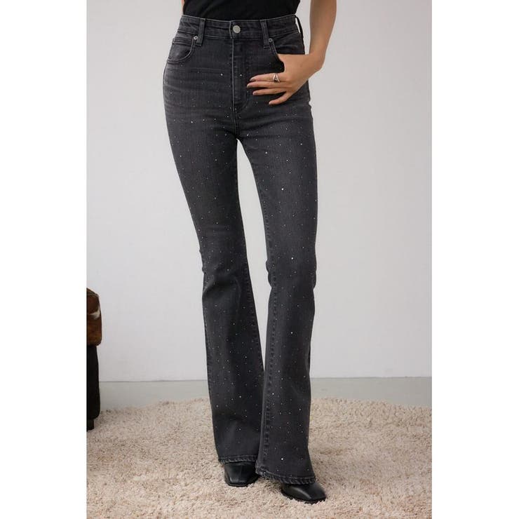 AZUL DENIM ラインストーンフレアデニム | AZUL BY MOUSSY | 詳細画像1 