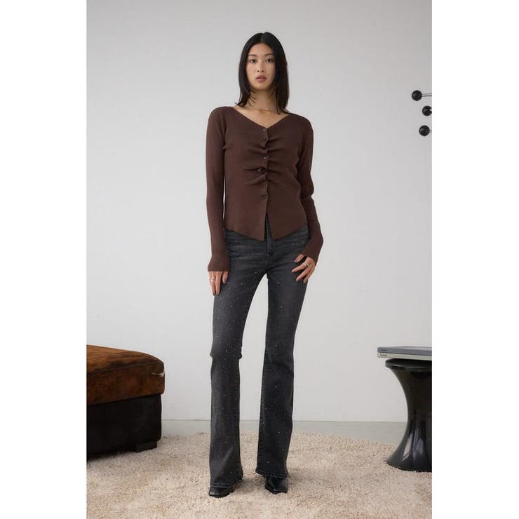 AZUL DENIM ラインストーンフレアデニム | AZUL BY MOUSSY | 詳細画像3 