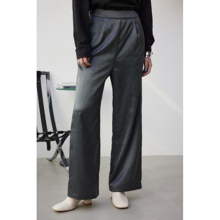 シャイニーリラックスワイドパンツ | AZUL BY MOUSSY | 詳細画像2 