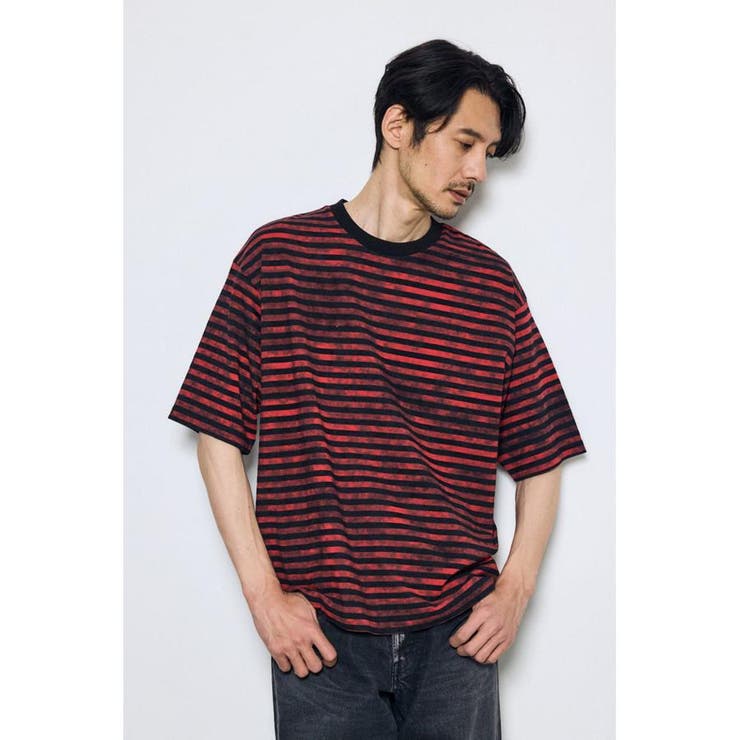 かすれボーダーTシャツ | AZUL BY MOUSSY | 詳細画像12 