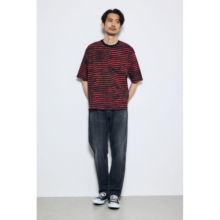 かすれボーダーTシャツ | AZUL BY MOUSSY | 詳細画像14 
