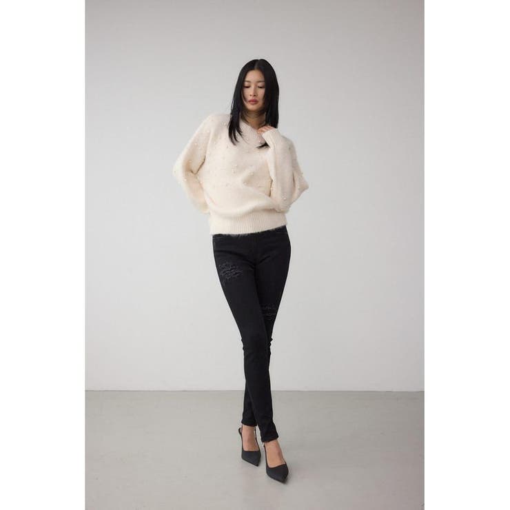 AZUL DENIM リペアスキニーデニム | AZUL BY MOUSSY | 詳細画像4 