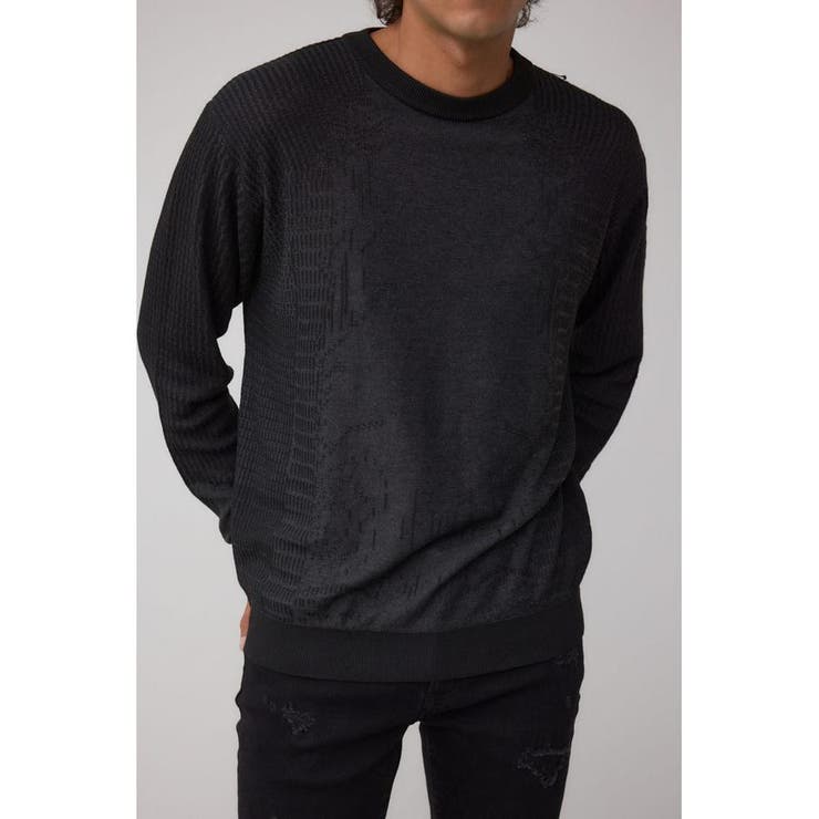 BLK | シャドーウィーブニット | AZUL BY MOUSSY