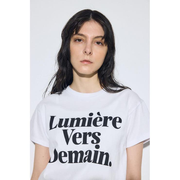 メッセージロゴ半袖Tシャツ | AZUL BY MOUSSY | 詳細画像3 
