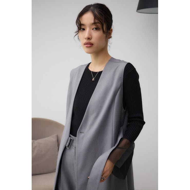 スタンダードロングベスト[品番：AZLW0022549]｜AZUL BY MOUSSY