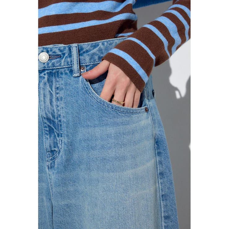 L/B ライトオンスカーブデニム ショート丈 | AZUL BY MOUSSY | 詳細画像10 