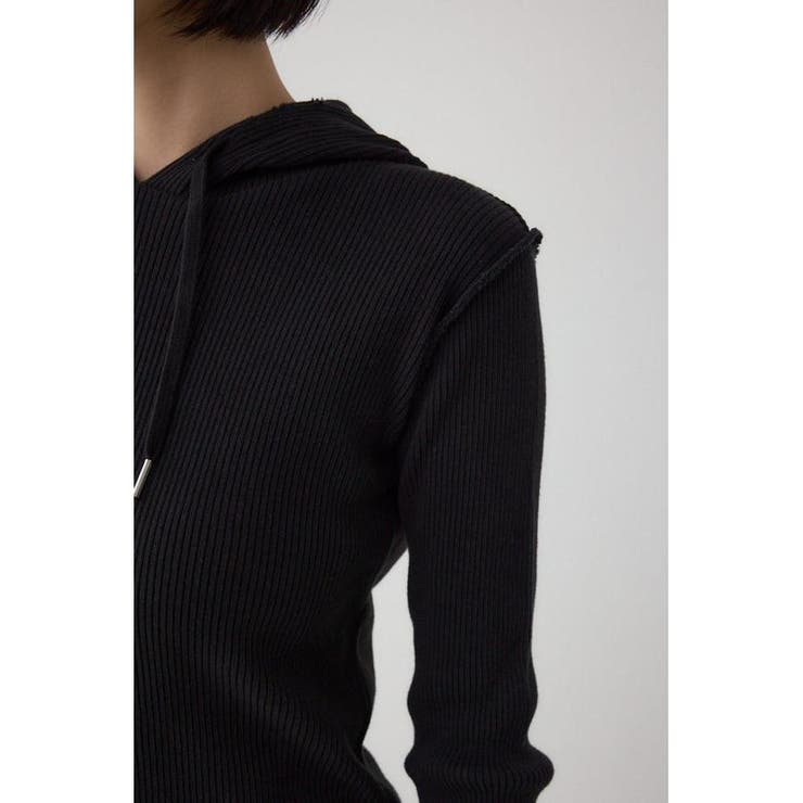 ダメージフーディーリブトップス | AZUL BY MOUSSY | 詳細画像21 