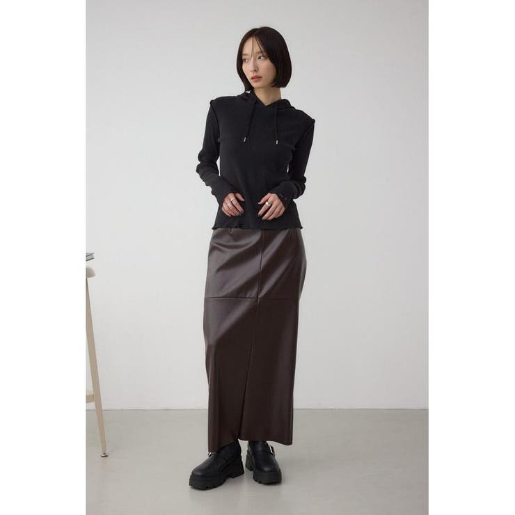 ダメージフーディーリブトップス | AZUL BY MOUSSY | 詳細画像16 