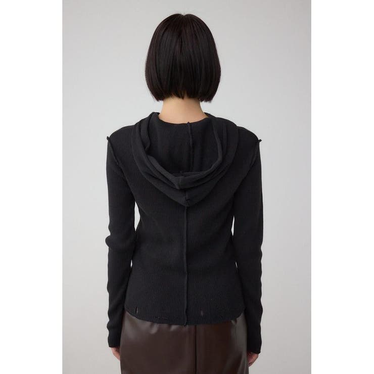 ダメージフーディーリブトップス | AZUL BY MOUSSY | 詳細画像19 