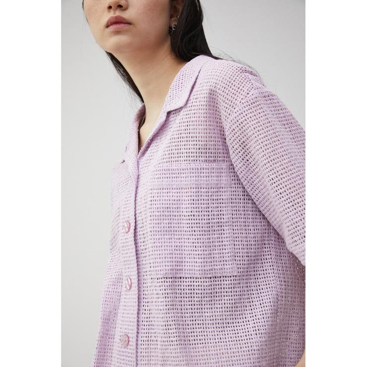 COTTON MESH HALF SLEEVE SHIRT | AZUL BY MOUSSY | 詳細画像13 