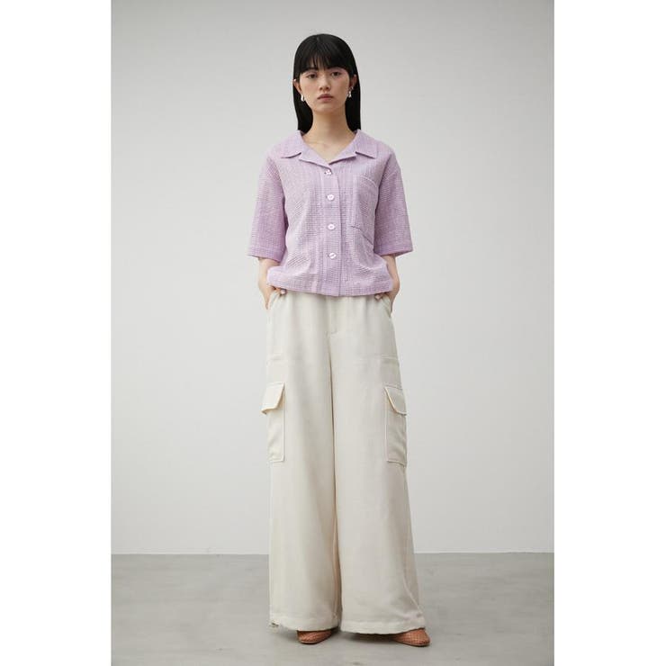 COTTON MESH HALF SLEEVE SHIRT | AZUL BY MOUSSY | 詳細画像14 