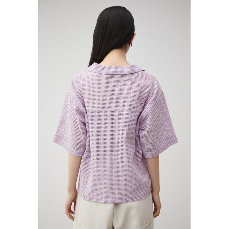 COTTON MESH HALF SLEEVE SHIRT | AZUL BY MOUSSY | 詳細画像17 
