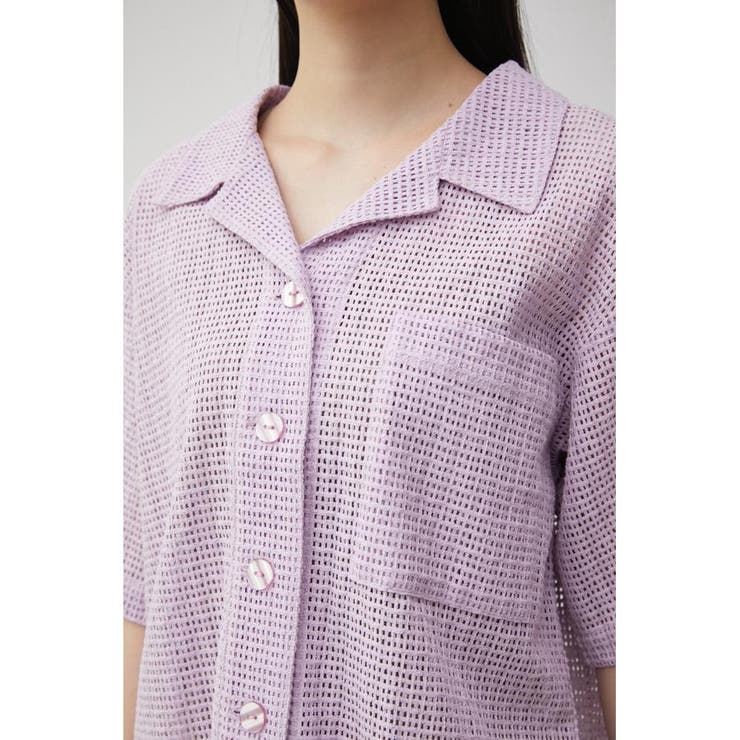 COTTON MESH HALF SLEEVE SHIRT | AZUL BY MOUSSY | 詳細画像18 