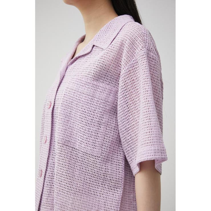 COTTON MESH HALF SLEEVE SHIRT | AZUL BY MOUSSY | 詳細画像19 