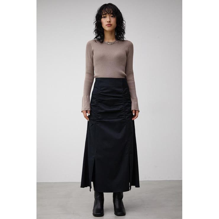 FRONT SHIRRING CHAMBRAY SKIRT[品番：AZLW0020483]｜AZUL BY MOUSSY ...