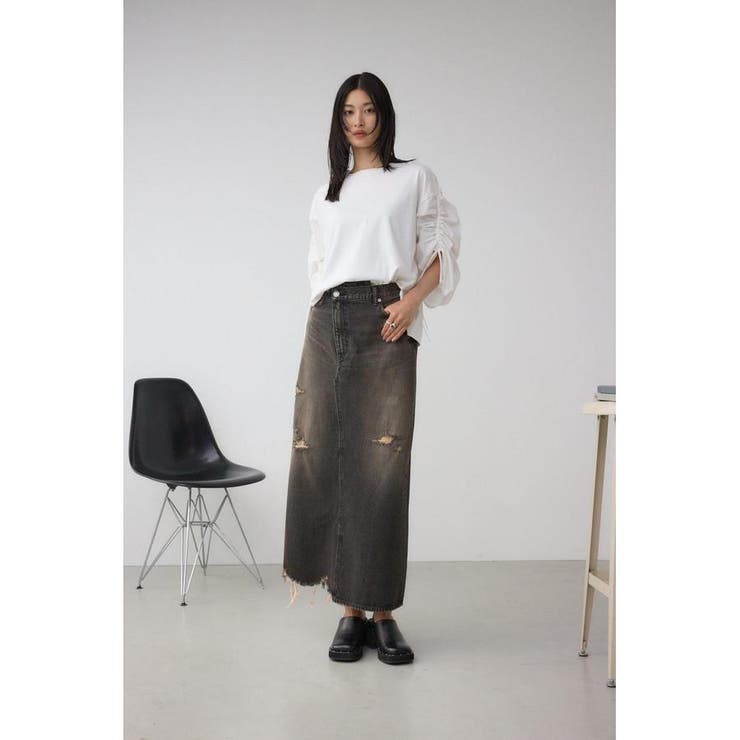 ギャザースリーブカットトップス | AZUL BY MOUSSY | 詳細画像4