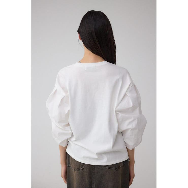 ギャザースリーブカットトップス | AZUL BY MOUSSY | 詳細画像7