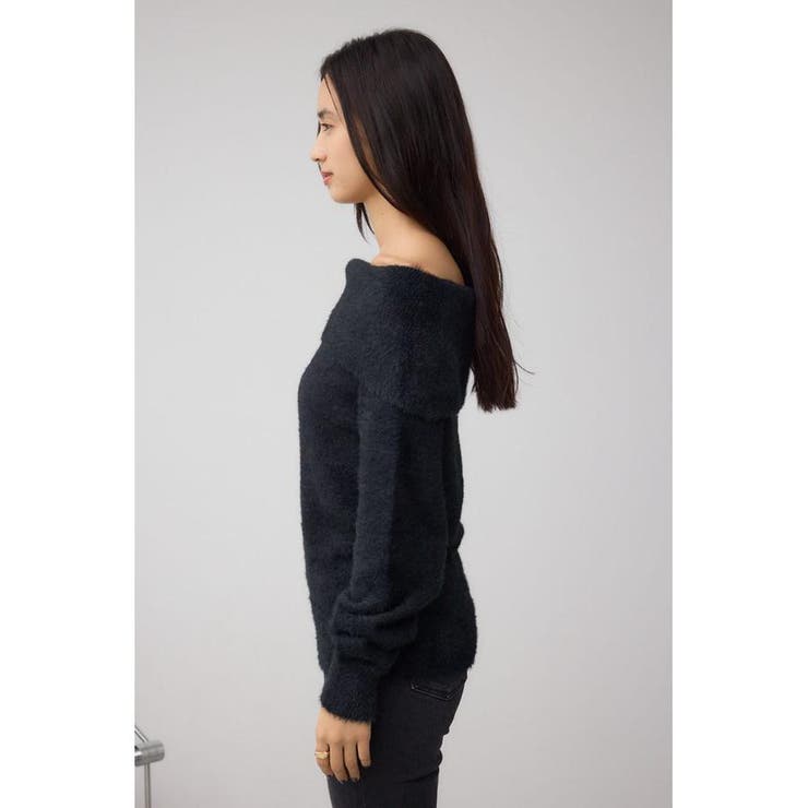 モヘヤライクオフショルダーニット | AZUL BY MOUSSY | 詳細画像17 