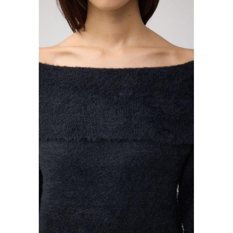 モヘヤライクオフショルダーニット | AZUL BY MOUSSY | 詳細画像19 