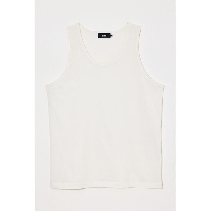 WHT | 引き揃え天竺タンクトップ | AZUL BY MOUSSY