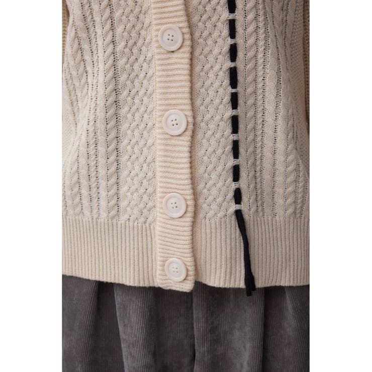 ステッチデザインカーディガン | AZUL BY MOUSSY | 詳細画像11 