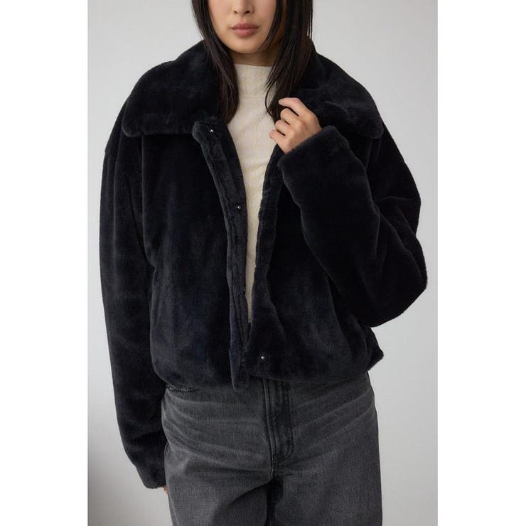 スタンド2WAYファーショートコート | AZUL BY MOUSSY | 詳細画像23 