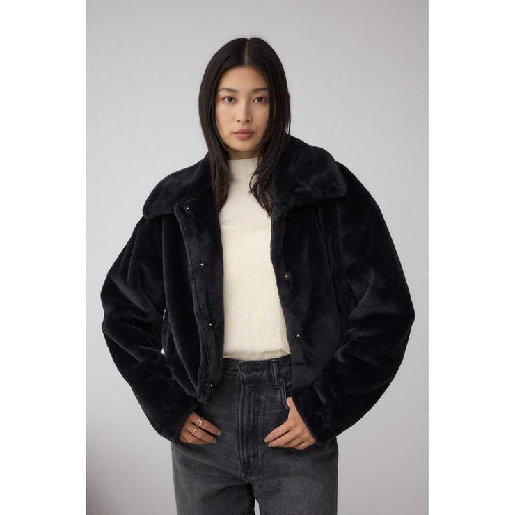 スタンド2WAYファーショートコート | AZUL BY MOUSSY | 詳細画像24 