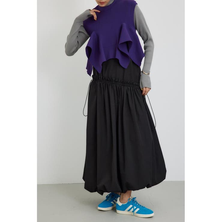 フリルバルーンキャミワンピース | AZUL BY MOUSSY | 詳細画像3 