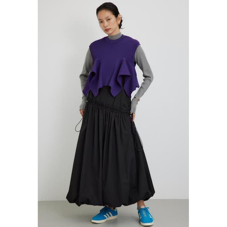 フリルバルーンキャミワンピース | AZUL BY MOUSSY | 詳細画像4 