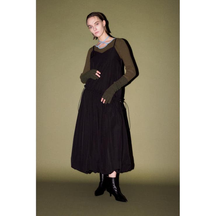 BLK | フリルバルーンキャミワンピース | AZUL BY MOUSSY