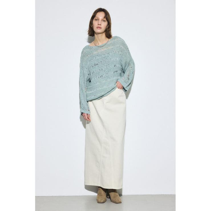 AZUL DENIM カラーストレートデニムスカート | AZUL BY MOUSSY | 詳細画像5 