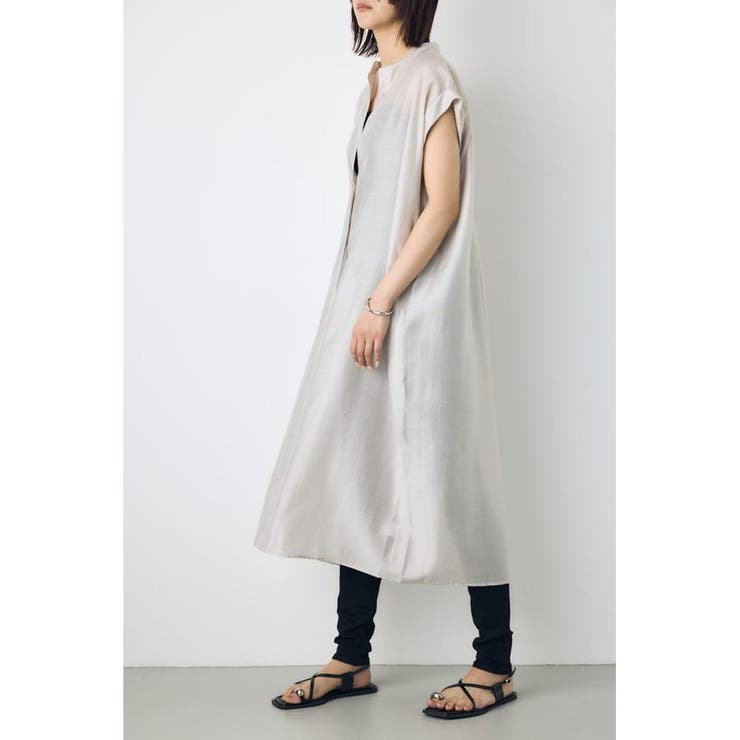 フレンチスリーブロングシャツワンピース | AZUL BY MOUSSY | 詳細画像19 