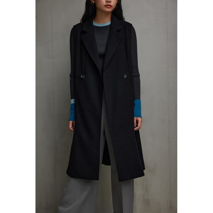 ウールライクロングベスト[品番：AZLW0021252]｜AZUL BY MOUSSY