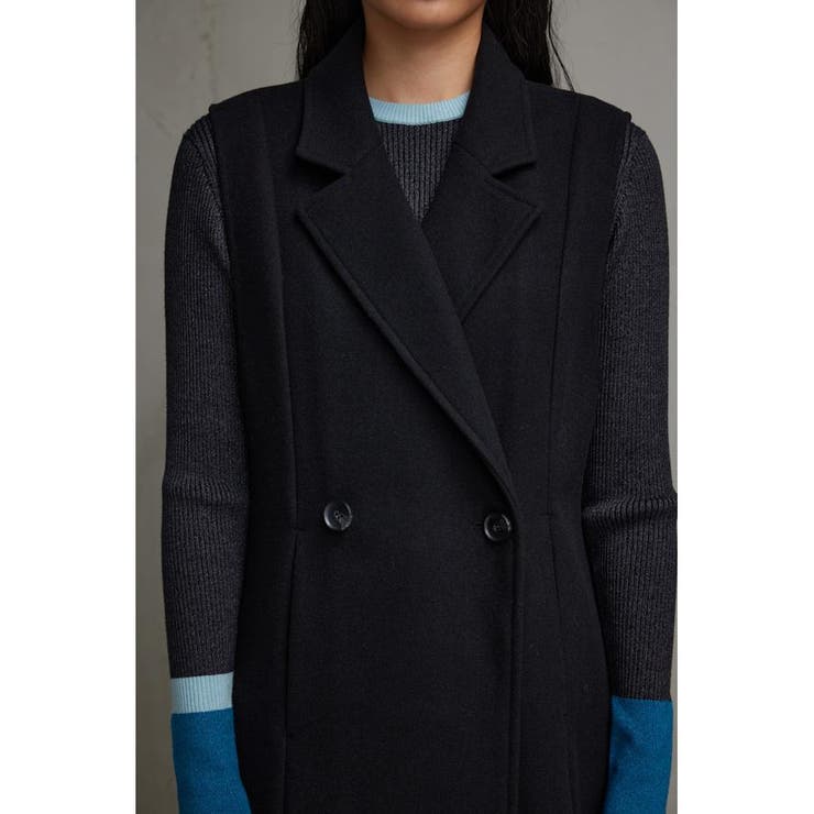 ウールライクロングベスト[品番：AZLW0021252]｜AZUL BY MOUSSY