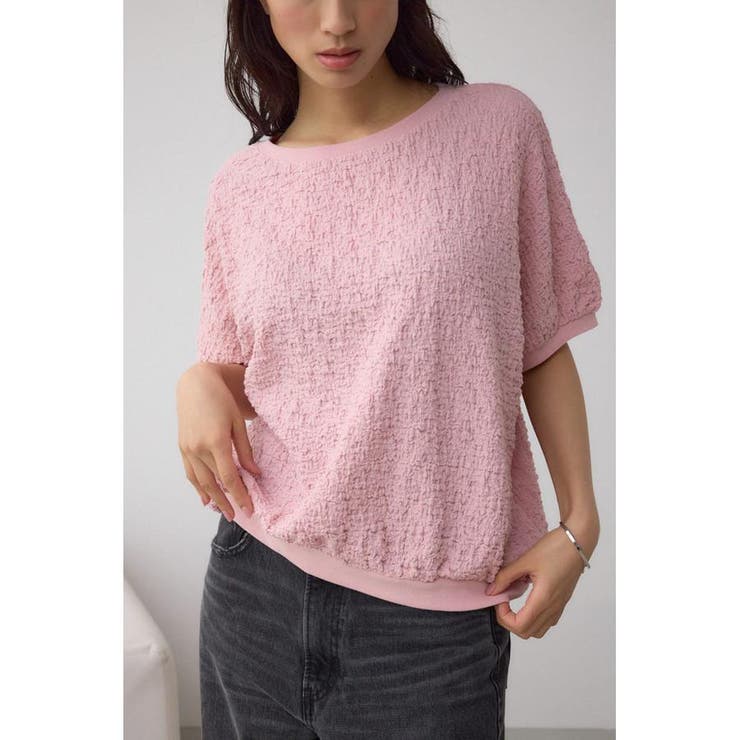 L/PNK1 | カットジャカードトップス | AZUL BY MOUSSY