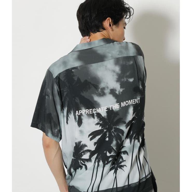 PALM TREE ALOHA SHIRT | AZUL BY MOUSSY | 詳細画像2 