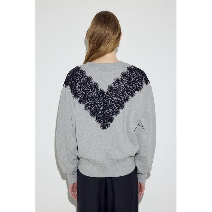 バイカラーレースクルーネックスウェット | AZUL BY MOUSSY | 詳細画像29 