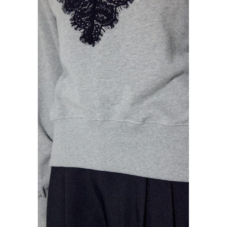 バイカラーレースクルーネックスウェット | AZUL BY MOUSSY | 詳細画像34 