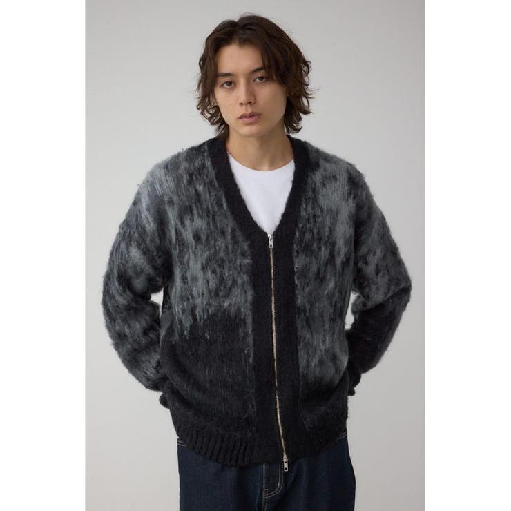 起毛総柄カーディガン | AZUL BY MOUSSY | 詳細画像3 